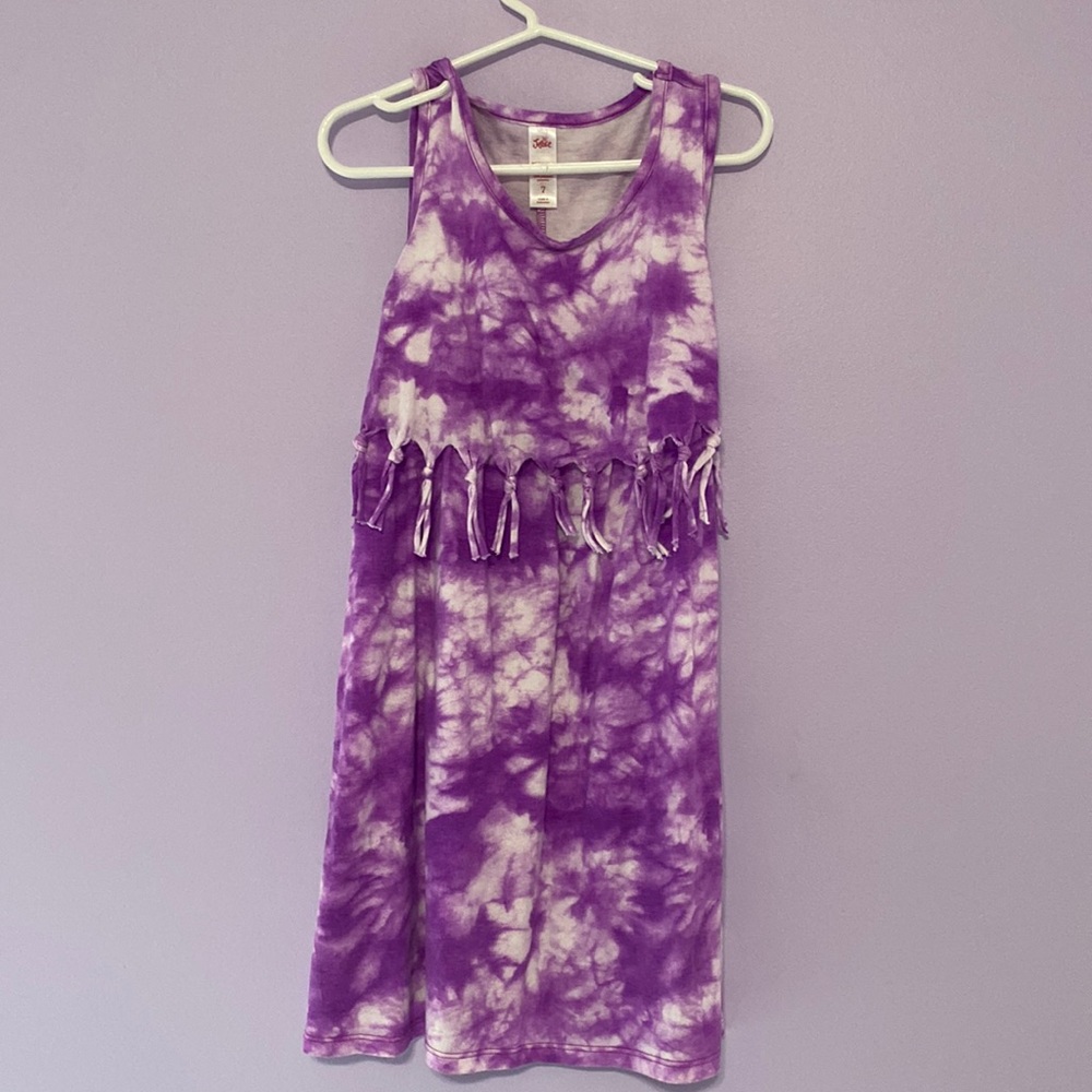 Girls justice tie dye dress size 7